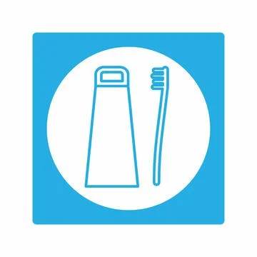 Toothbrush and Toothpaste - W...Vector Graphic of - Toothbrush and Toothpaste Stock Illustration