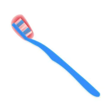Toothbrush with blood Stock Illustration