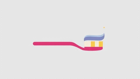 Toothbrush with blue toothpaste 스톡 동영상 332461937