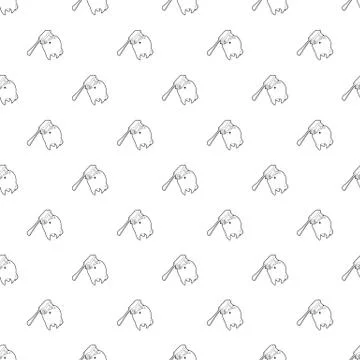 Toothbrush cleans tooth pattern seamless Illustrazione stock