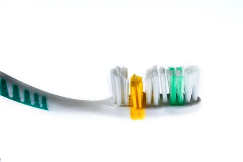 Toothbrush of different colors Stock Photos