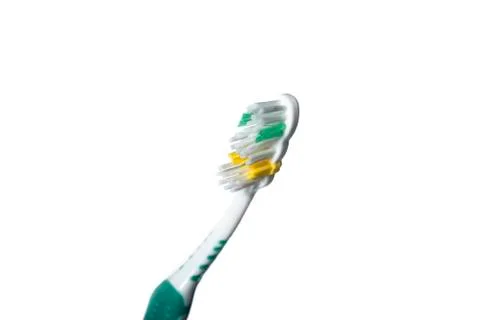 Toothbrush of different colors Stock Photos