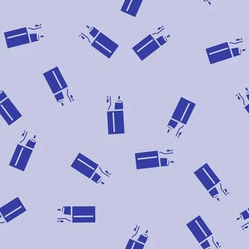 Toothbrush holder glyph vector seamless pattern Stock Illustration