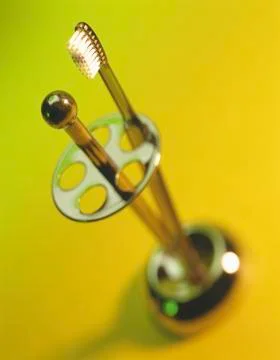 TOOTHBRUSH IN HOLDER Stock Photos