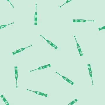 Toothbrush hygiene glyph seamless pattern Stock Illustration
