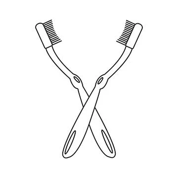 Toothbrush icon Illustrazione stock