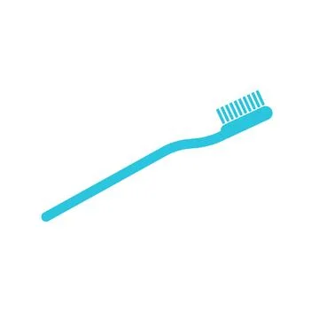 Toothbrush icon. Isolated on white background. From blue icon set. Stock Illustration