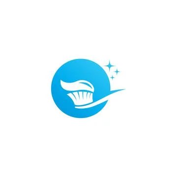 Toothbrush icon logo design template illustration Stock Illustration