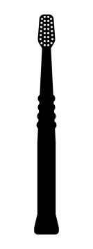 Toothbrush icon set vector illustration. Regular, electric toothbrushes. Illustrazione stock