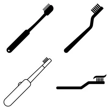 Toothbrush icon vector Stock Illustration