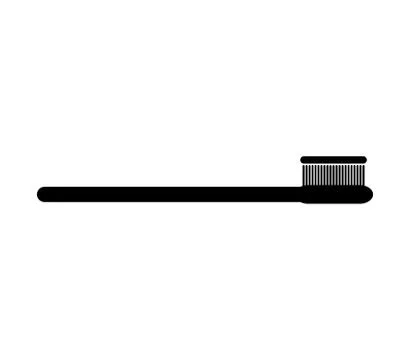 Toothbrush icon on white background Stock Illustration