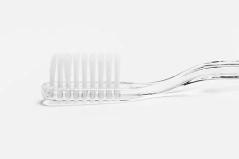 Toothbrush on an isolated background, close up Foto stock