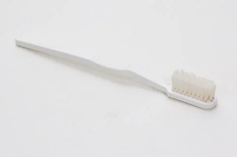 Toothbrush isolated on a white background, soft light, studio shot, angle vie Stock Photos