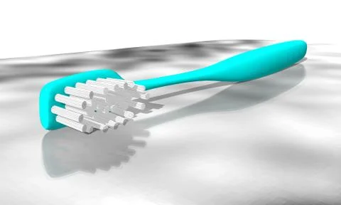 Toothbrush on marble Stock Illustration