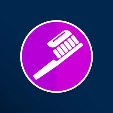 Toothbrush With Paste brush icon vector isolated human paste Stock Illustration