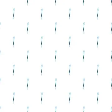 Toothbrush pattern creating a dental hygiene background Illustrazione stock