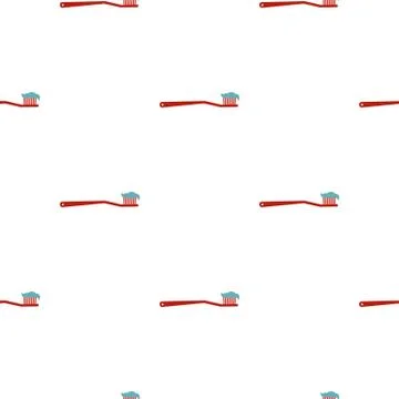 Toothbrush pattern seamless Illustrazione stock