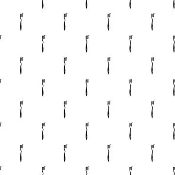 Toothbrush pattern seamless vector Illustrazione stock