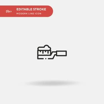Toothbrush Simple vector icon. Illustration symbol design template for web mo Stock Illustration