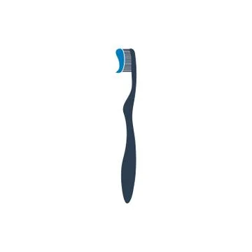 Toothbrush with Toothpaste icon. Flat style vector EPS. Stock Illustration
