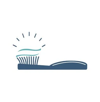 Toothbrush with toothpaste icon vector 스톡 일러스트