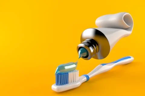 Toothbrush with toothpaste Ilustración de archivo