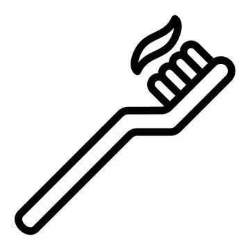 Toothbrush Vector Icon Design Illustration Stock Illustration