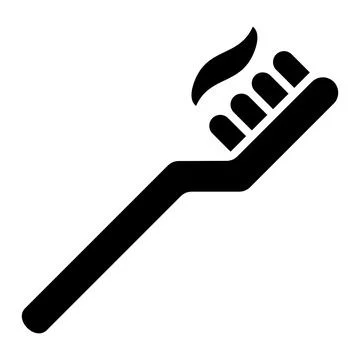 Toothbrush Vector Icon Design Illustration Stock Illustration