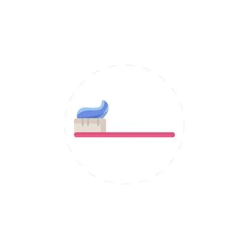 Toothbrush vector icon for mobile concept and web apps design Stock Illustration