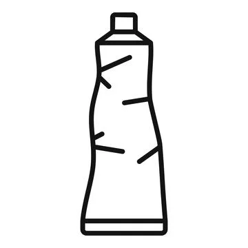 Toothbrush waste icon outline vector. Organic garbage Illustrazione stock