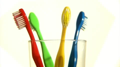 Toothbrushes Stock Footage 22666892