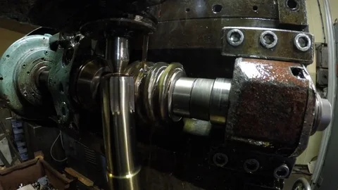 The toothed wheel is produced Stock Footage 85401683