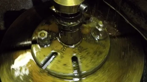 The toothed wheel is produced Stock Footage 85401715