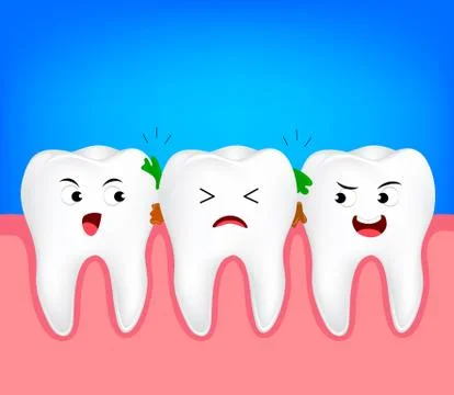 ToothNeedFlossing Stock Illustration