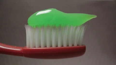 Toothpaste and toothbrush Stock Footage 116808444