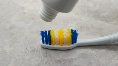 Toothpaste and toothbrush Stock Footage 167268106