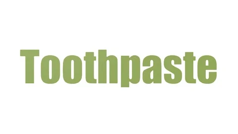 Toothpaste Animated Tag Cloud Isolated Stock Footage 107247986