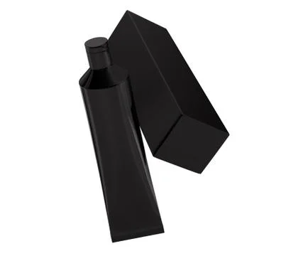 Toothpaste blank mockup Stock Illustration