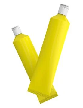 Toothpaste blank mockup Stock Illustration