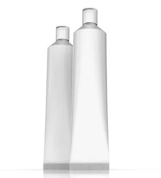 Toothpaste blank mockup Stock Illustration