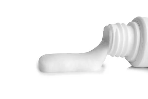 Toothpaste closeup object isolated on white background Stock Photos