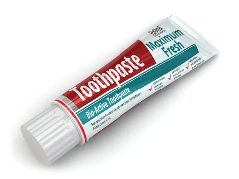 Toothpaste container Stock Illustration