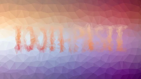 Toothpaste dissolving interesting tessellating looping animated triangles Stock Footage 109237003
