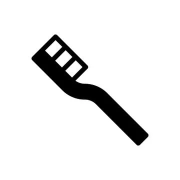 Toothpaste glyph flat icon Illustrazione stock