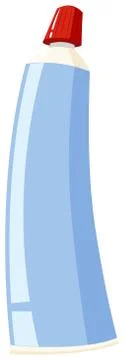 Toothpaste in gray tube Illustration