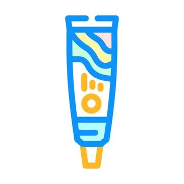 Toothpaste hygiene color icon vector illustration Ilustración de archivo