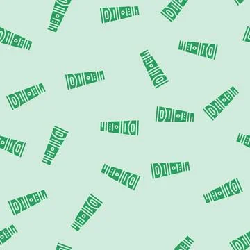 Toothpaste hygiene glyph seamless pattern Stock Illustration