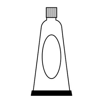 Toothpaste hygiene oral white background Illustrazione stock