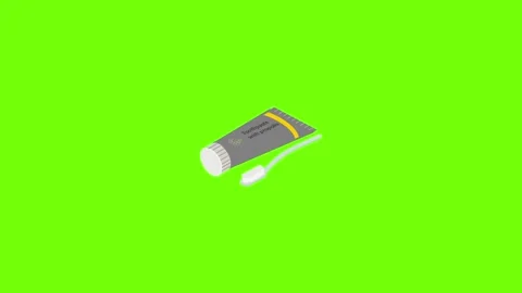 Toothpaste icon animation 스톡 동영상 156457657