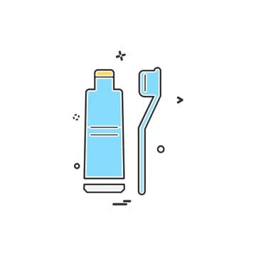 Toothpaste icon design vector Stock Illustration